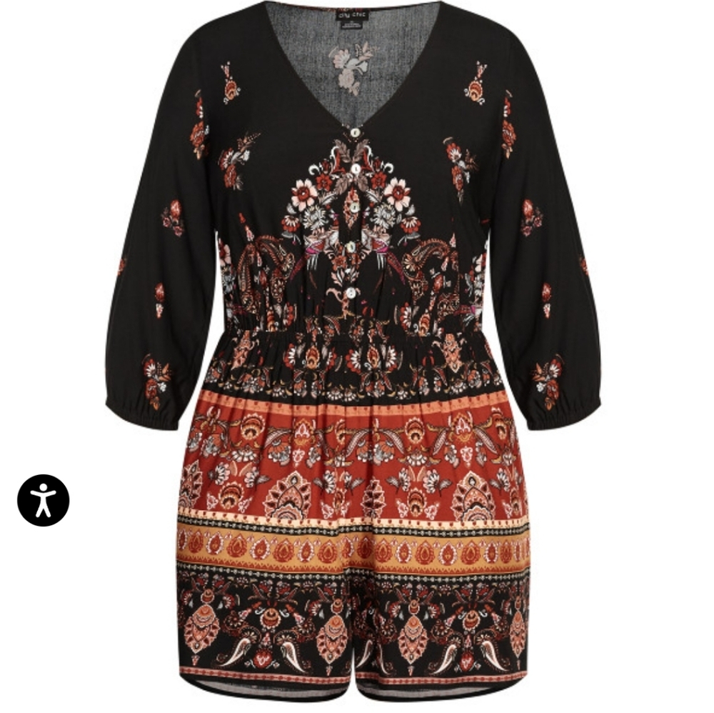 City Chic Playsuit Size S/16 NWT